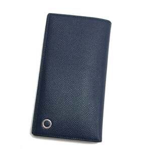Bvlgari Man Bifold Long Wallet Navy
